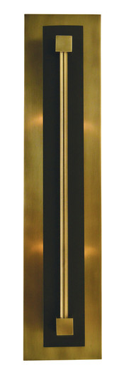 2-Light Antique Brass/Matte Black Louvre Sconce (84|4802 AB/MBLACK)