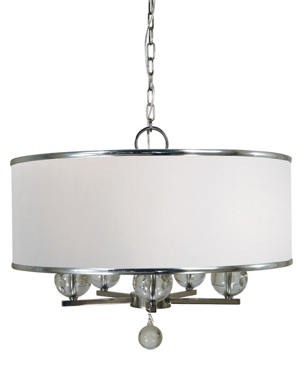 5-Light Satin Pewter  Glamour Chandelier (84|4998 SP)