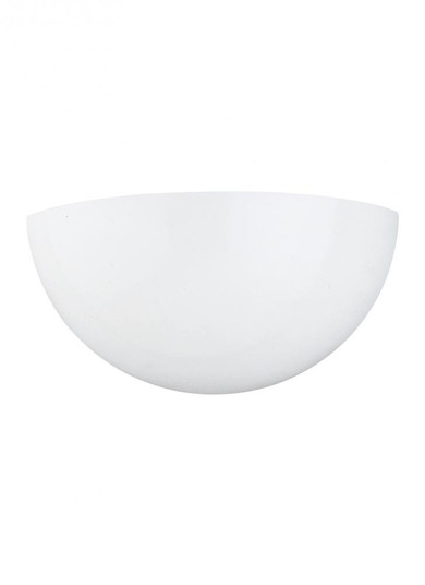 Edla traditional 1-light indoor dimmable bath vanity wall sconce in white finish with white plastic (38|4138-15)