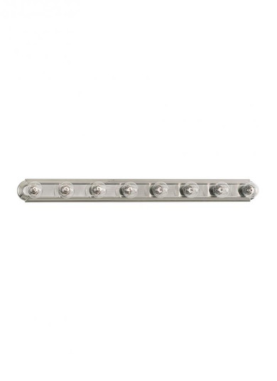 De-Lovely traditional 8-light indoor dimmable bath vanity wall sconce in brushed nickel silver finis (38|4703-962)