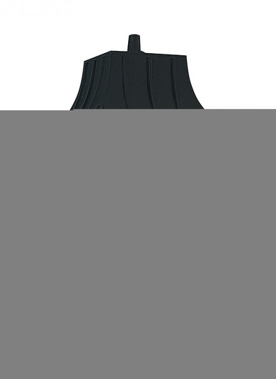 Polycarbonate Outdoor traditional 1-light outdoor exterior large post lantern in black finish with c (38|8275-32)