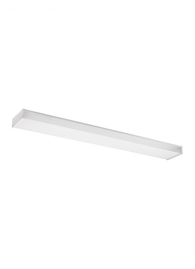 Drop Lens Fluorescent traditional 2-light indoor dimmable four foot ceiling flush mount in white fin (38|59132LE-15)