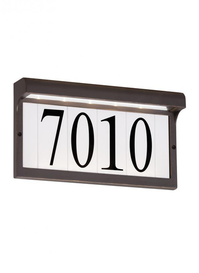 Address Light transitional 1-light outdoor exterior LED outdoor wall mount address light in antique (38|96091S-71)