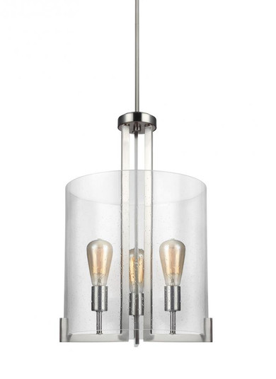Dawes transitional 3-light indoor dimmable ceiling pendant hanging chandelier pendant light in brush (38|5126003-962)