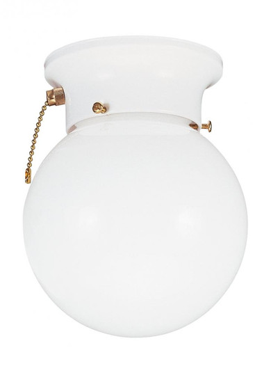 One Light Ceiling Flush Mount with On/Off Pull Chain (38|5367PCEN3-15)