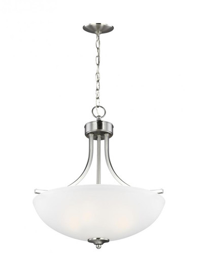 Geary transitional 3-light LED indoor dimmable ceiling pendant hanging chandelier pendant light in b (38|6616503EN3-962)