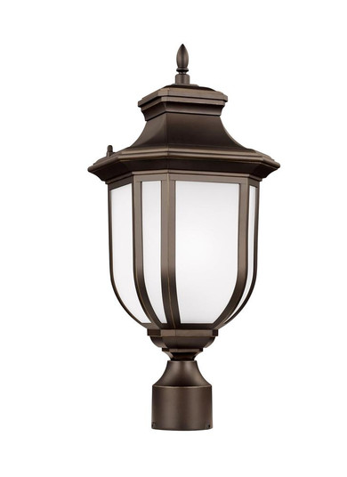 Childress traditional 1-light LED outdoor exterior post lantern in antique bronze finish with satin (38|8236301EN3-71)