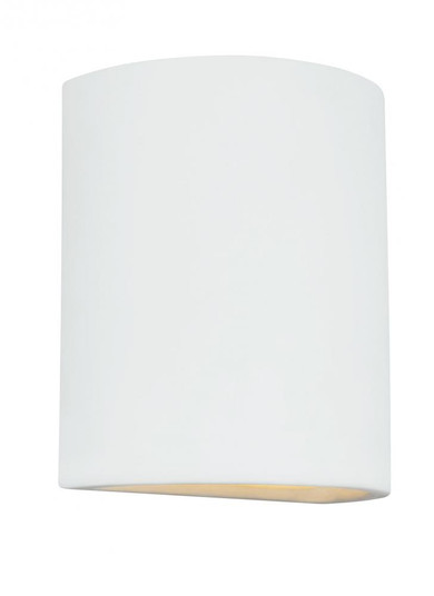 Paintable Ceramic Sconces transitional 1-light LED outdoor exterior Dark Sky compliant round wall la (38|8304701EN3-714)