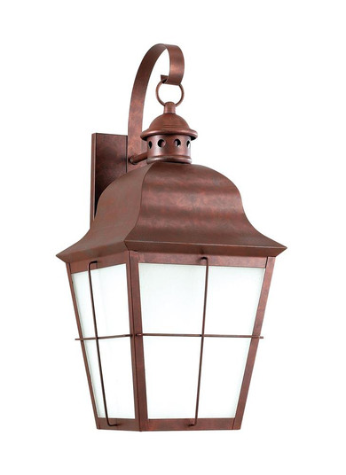 Chatham traditional 1-light LED large outdoor exterior dark sky compliant wall lantern sconce in wea (38|8463DEN3-44)