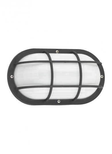 Bayside traditional 1-light LED outdoor exterior wall lantern sconce in black finish with polycarbon (38|89806EN3-12)