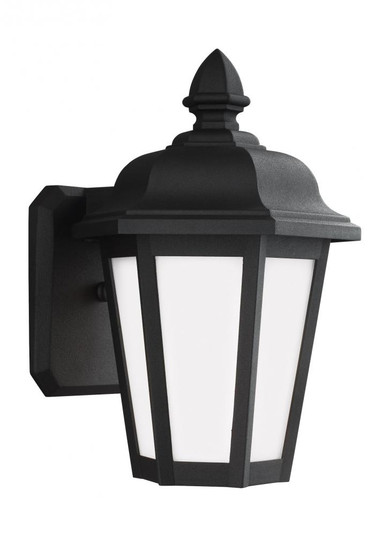 Brentwood traditional 1-light LED outdoor exterior small wall lantern sconce in black finish with sm (38|89822EN3-12)