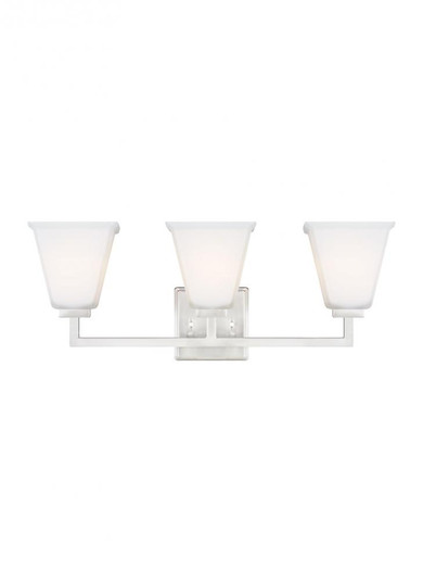 Ellis Harper classic 3-light indoor dimmable bath vanity wall sconce in brushed nickel silver finish (38|4413703-962)