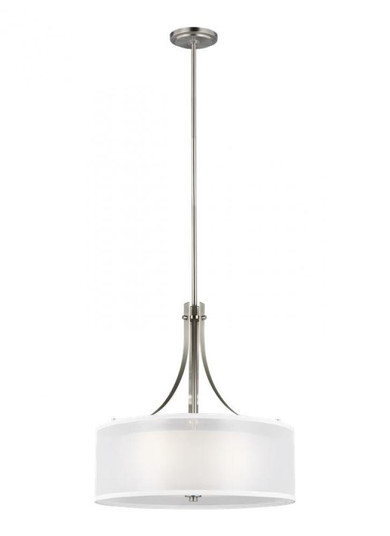 Elmwood Park traditional 3-light LED indoor dimmable ceiling pendant hanging chandelier pendant ligh (38|6537303EN3-962)