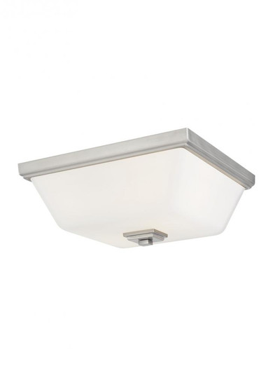 Ellis Harper classic 2-light indoor dimmable ceiling flush mount in brushed nickel silver finish wit (38|7513702-962)