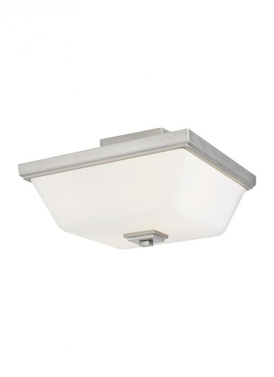 Ellis Harper transitional 2-light indoor dimmable LED ceiling semi-flush mount in brushed nickel sil (38|7713702EN3-962)