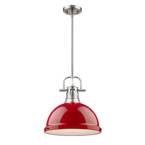 1 Light Pendant with Rod (36|3604-L PW-RD)