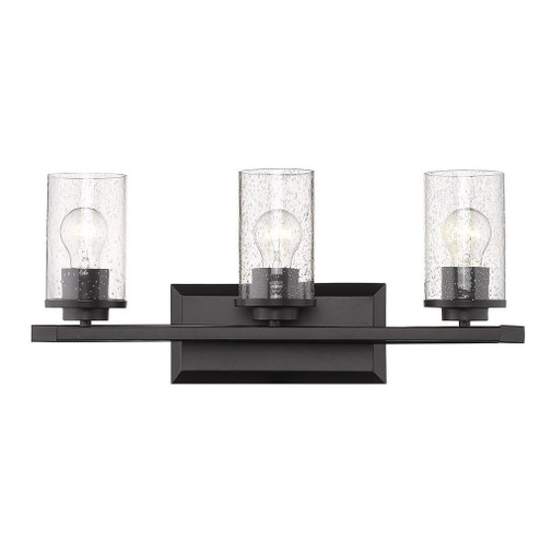 3 Light Bath Vanity (36|4309-BA3 BLK-BLK-SD)