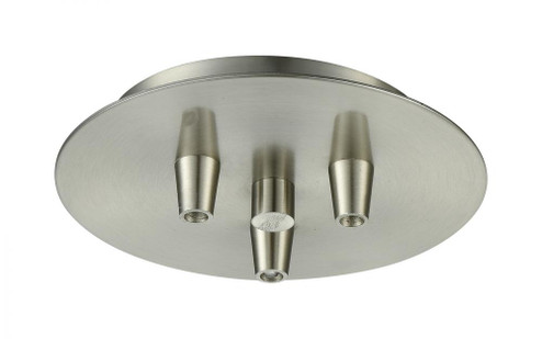 3 Light Round Multi Port Canopy (3442|103-SN)