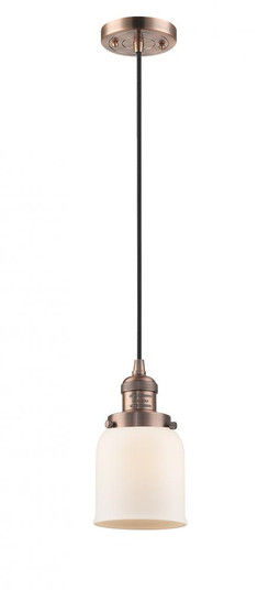 Bell - 1 Light - 5 inch - Antique Copper - Cord hung - Mini Pendant (3442|201C-AC-G51)