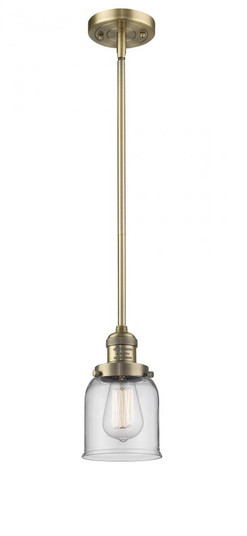 Bell - 1 Light - 5 inch - Brushed Brass - Stem Hung - Mini Pendant (3442|201S-BB-G52)