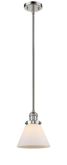 Cone - 1 Light - 8 inch - Polished Nickel - Stem Hung - Mini Pendant (3442|201S-PN-G41)