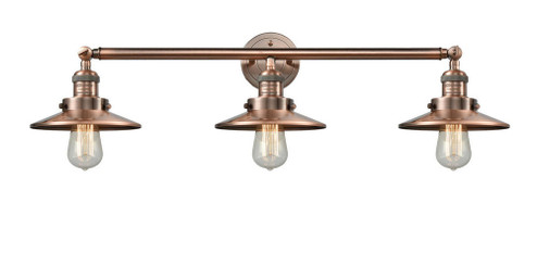 Railroad - 3 Light - 32 inch - Antique Copper - Bath Vanity Light (3442|205-AC-M3)