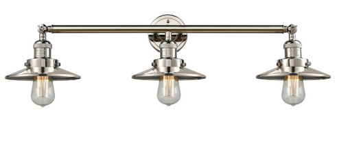 Railroad - 3 Light - 32 inch - Polished Nickel - Bath Vanity Light (3442|205-PN-M1)