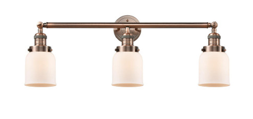 Bell - 3 Light - 30 inch - Antique Copper - Bath Vanity Light (3442|205-AC-G51)