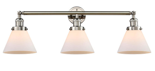 Cone - 3 Light - 32 inch - Polished Nickel - Bath Vanity Light (3442|205-PN-G41)