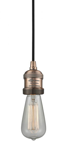 Bare Bulb - 1 Light - 2 inch - Antique Copper - Cord hung - Cord Set (3442|199-AC)