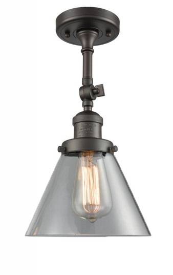 Cone - 1 Light - 8 inch - Oil Rubbed Bronze - Adjustable Semi-Flush Mount (3442|201F-OB-G42)
