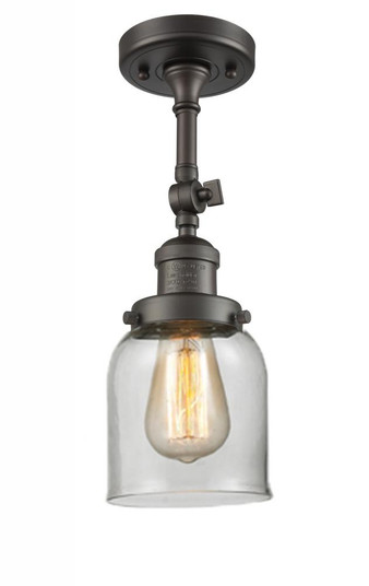 Bell - 1 Light - 5 inch - Oil Rubbed Bronze - Adjustable Semi-Flush Mount (3442|201F-OB-G52)