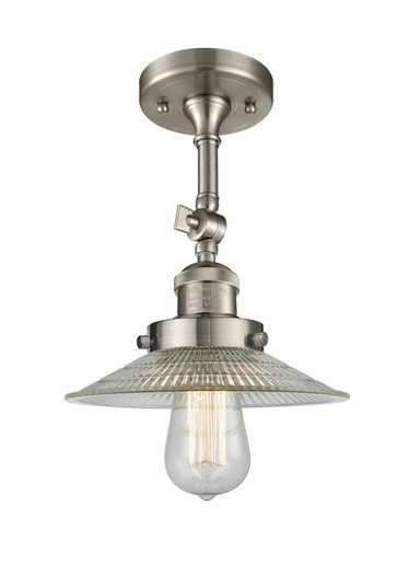 Halophane - 1 Light - 9 inch - Brushed Satin Nickel - Adjustable Semi-Flush Mount (3442|201F-SN-G2)