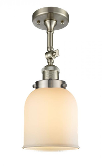 Bell - 1 Light - 5 inch - Brushed Satin Nickel - Adjustable Semi-Flush Mount (3442|201F-SN-G51)