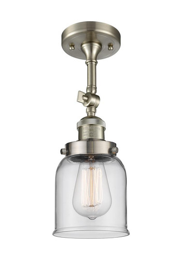 Bell - 1 Light - 5 inch - Brushed Satin Nickel - Adjustable Semi-Flush Mount (3442|201F-SN-G52)