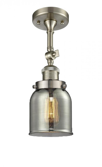 Bell - 1 Light - 5 inch - Brushed Satin Nickel - Adjustable Semi-Flush Mount (3442|201F-SN-G53)