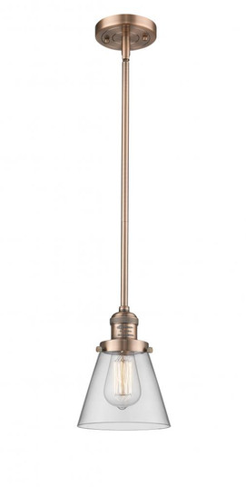 Cone - 1 Light - 6 inch - Antique Copper - Stem Hung - Mini Pendant (3442|201S-AC-G62)