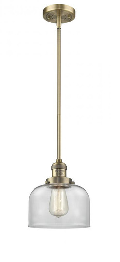 Bell - 1 Light - 8 inch - Brushed Brass - Stem Hung - Mini Pendant (3442|201S-BB-G72)