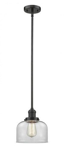Bell - 1 Light - 8 inch - Oil Rubbed Bronze - Stem Hung - Mini Pendant (3442|201S-OB-G72)