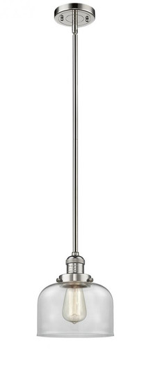 Bell - 1 Light - 8 inch - Polished Nickel - Stem Hung - Mini Pendant (3442|201S-PN-G72)