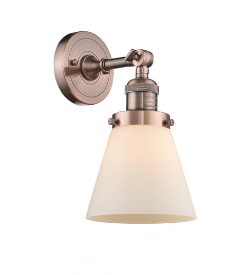 Cone - 1 Light - 6 inch - Antique Copper - Adjustable Sconce (3442|203-AC-G61)