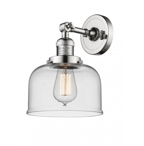 Bell - 1 Light - 8 inch - Polished Nickel - Adjustable Sconce (3442|203-PN-G72)