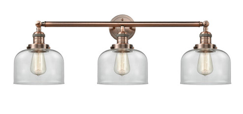 Bell - 3 Light - 32 inch - Antique Copper - Bath Vanity Light (3442|205-AC-G72)