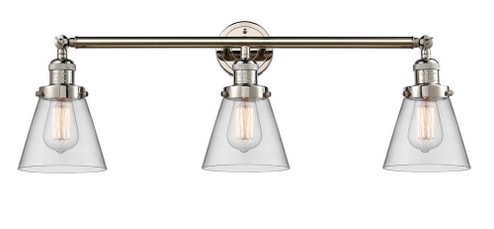 Cone - 3 Light - 30 inch - Polished Nickel - Bath Vanity Light (3442|205-PN-G62)