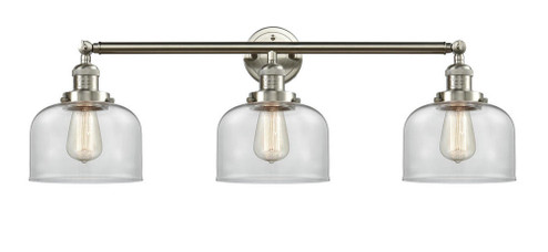 Bell - 3 Light - 32 inch - Brushed Satin Nickel - Bath Vanity Light (3442|205-SN-G72)
