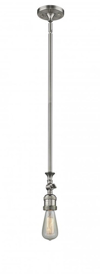 Bare Bulb - 1 Light - 3 inch - Brushed Satin Nickel - Stem Hung - Adjustable Mini Pendant (3442|206-SN)