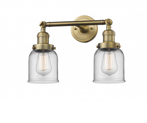 Bell - 2 Light - 16 inch - Brushed Brass - Adjustable Bath Vanity Light (3442|208-BB-G52)