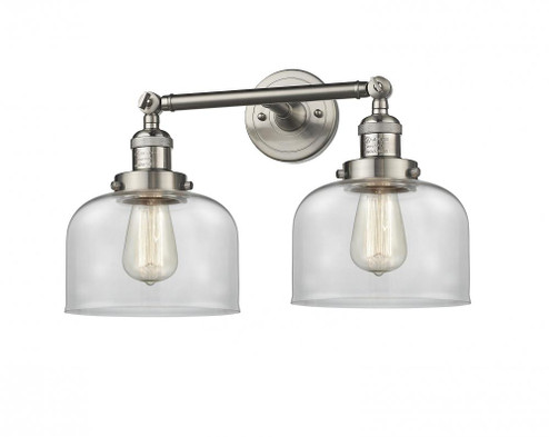 Bell - 2 Light - 19 inch - Brushed Satin Nickel - Adjustable Bath Vanity Light (3442|208-SN-G72)