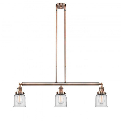 Bell - 3 Light - 38 inch - Antique Copper - Stem Hung - Island Light (3442|213-AC-G52)