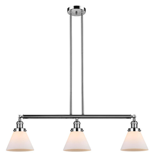 Cone - 3 Light - 40 inch - Polished Nickel - Stem Hung - Adjustable Island Light (3442|213-PN-G41)
